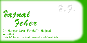 hajnal feher business card